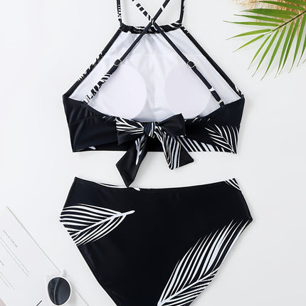 New Printed Quality Bikini Bikini European and American Strap Split Suit Swimsuit Women's Bikini Swimsuit