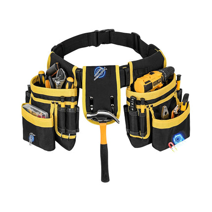 Cross-border multifunctional adjustable multi-pocket strong magnetic repair kit waist bag tool storage belt waist bag wholesale