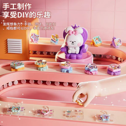 Cross-border Amazon Children's Toys Magic Box DIY Jewelry Treasure Box Girl's Hand Account DIY Material Goka