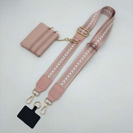 Hot-selling mobile phone strap replaceable detachable hand strap with coin purse mobile phone lanyard Amazon cross-border