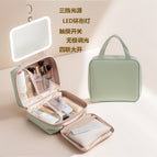 Quadruple storage hook bag/27*11*24cm / Matcha green/2000 mah led mirror