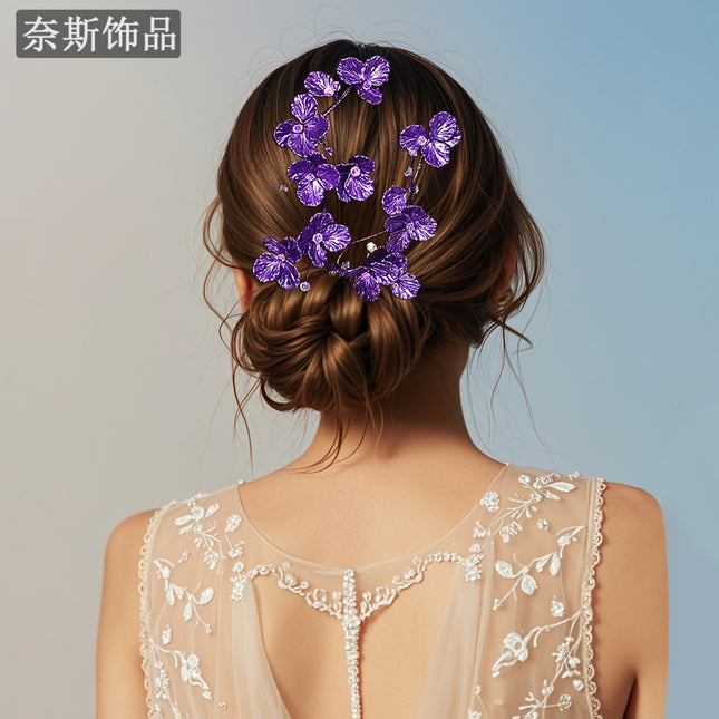 Ness NS114 Super Fairy Korean-style Shell Flower Hair Insert Bride Wedding Hair Headwear Stage Performance Hair Accessories