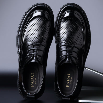 2025 New Men's Leather Shoes for Summer, High-End Men's Shoes Made of Top-Layer Cowhide, Comfortable and Breathable, Business Casual, Trendy Formal Wear