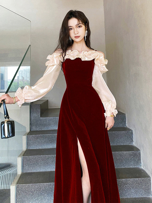 Toast Wear Bride 2025 New Wedding Banquet Temperament Red Evening Dress High-End Light Luxury High-End Engagement