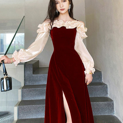 Toast Wear Bride 2025 New Wedding Banquet Temperament Red Evening Dress High-End Light Luxury High-End Engagement