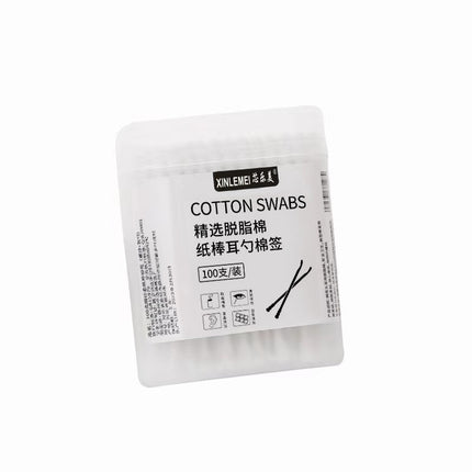 Cotton Swab Factory Disposable Cosmetic Cotton Swab Ear Cleaning Double-Ended Bamboo Stick Cotton Swab Bag Boxed Manufacturer Wholesale