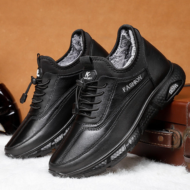 Cotton Boots Winter New Foreign Trade Cotton Shoes Wholesale One-Piece Thickened Hair Plus Velvet Casual Warm Snow Boots for Men