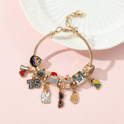 Cross-border Amazon New Products List European and American Creative 1989 Beaded Bracelet TS Panjia Beaded diy Bracelet Jewelry