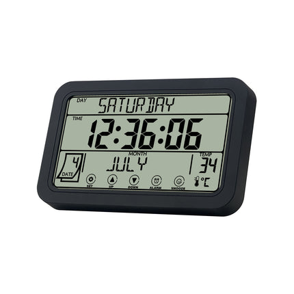 Cross-border Amazon Hot Week Full Display Touch Alarm Clock Bedroom Desk LCD Multifunctional Electronic Wall Clock