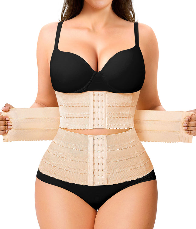 European and American Cross-Border Best-Selling Women's Waist Shaping Belt with Multi-Layer Buckle Adjustment, Waist Control, Tummy Control, Slimming Waist Trainer Belt