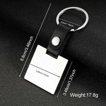 Unisex Bottle Opener Coolnuo Stainless Steel Rectangular Keychain Is, Business Gift Brushed Round Jewelry