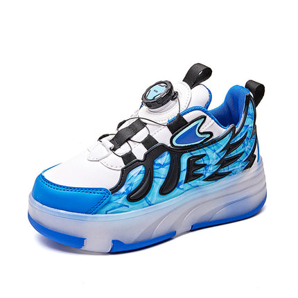 Four-wheel heyday shoes girls' roller shoes bright flashing light shoes autumn and winter style children's wheel skates children's roller skates