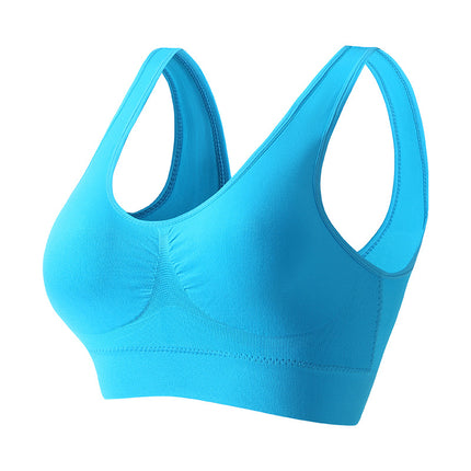 Bra Women's No Rings Sexy Gather Beautiful Back Yoga Vest plus size European and American Cushion Fitness Running Yoga Underwear