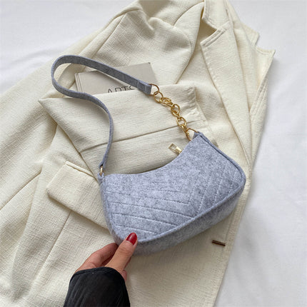 Women's Small Bag 2025 Winter Trend Retro Shoulder Bag Simple Fashion Crossbody Bag Stylish Underarm Bag for Women