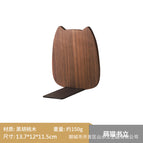 Black Walnut Wood Cute Cat Book Stand