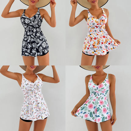 New Amazon one-piece ladies swimming dress foreign trade bikini European and American split swimsuit women manufacturers wholesale