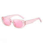 Transparent pink powder flakes