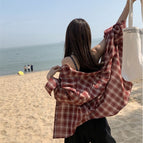 741 red plaid / M
