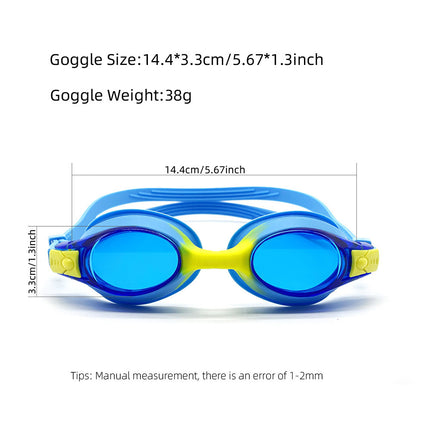 Children's swimming goggles HD waterproof anti-fog swimming glasses silicone swimming goggles cross-border Amazon explosions manufacturers wholesale