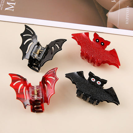Factory Wholesale Halloween Series Bat Quirky Hair Clips Bat Wings Hairpins for Half-Up Hairstyles