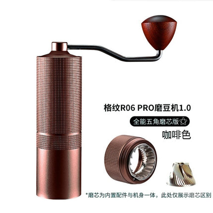 Cross-border hand grinder external adjustment coffee bean grinder stainless steel hand grinder seven star ghost tooth hand punch coffee machine