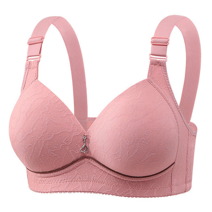 Cross-border New plus size Comfortable Breathable Non-rimless Women's Underwear Thin Cup Gap chubby girl Bra