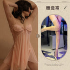 Skin color + white fishnet stockings / One size fits all
