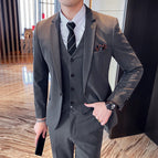Light gray three-piece set / 3XL