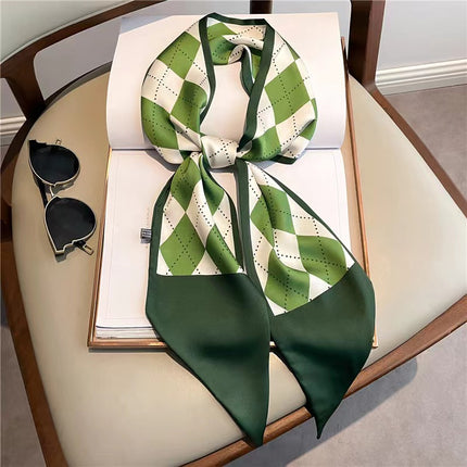2025 New Long Scarf Korean Style Printed Temperament Scarf Summer Fashion Decorative Bangle Scarf Factory Wholesale