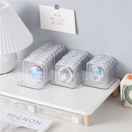 Transparent Bar Storage Box Dust-Proof and Moisture-Proof Protective Cover Desktop Badge Display Frame Food and Toy Millet Storage Display Stand