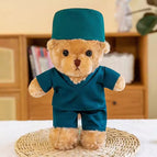 30cm [no customization] / Surgical clothing + hat [brown lemon flower bear]