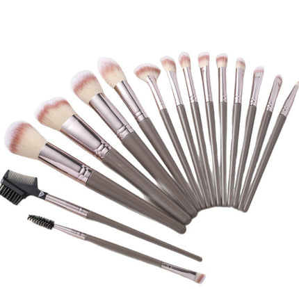 Cross-Border Amazon Same-Style Makeup Brushes for Beginners, 15-Piece Champagne Color Brush Set, Highlighter Brush, Beauty Makeup Supplies
