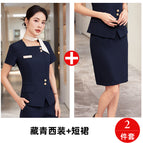 Navy blue suit + skirt / S