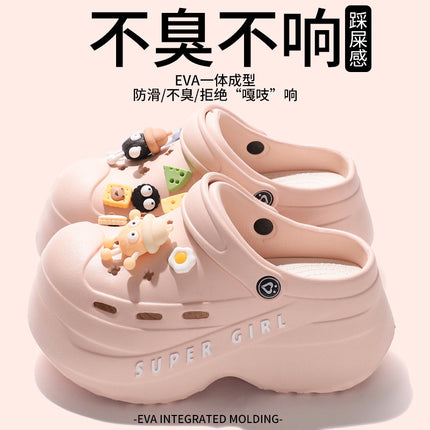 Women's Summer 2025 New Style Slippers for Home Indoor Bathroom Anti-Slip and Deodorant Thick-Soled Eva Slippers for Outdoor Wear