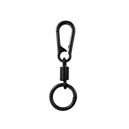Colorful Breathing Rebound Ring Keychain Solid Color Simple Zinc Alloy Car Cross-Border Carabiner Keychain