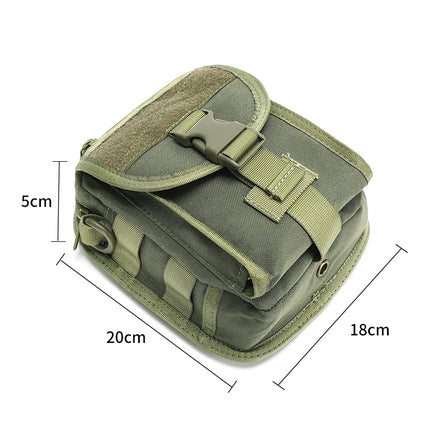 Military Fan Tactical Cross-Body Bag Molle Accessory Expansion Waist-Mounted Sports Running Outdoor Convenient Small Waist Bag