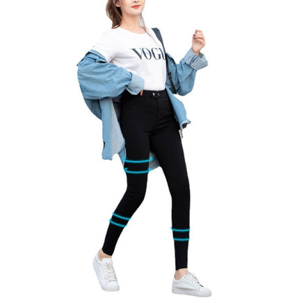 Factory goods pass counter quality hemming washing magic pants do not fade, do not ball, do not draw silk do not shrink small black pants