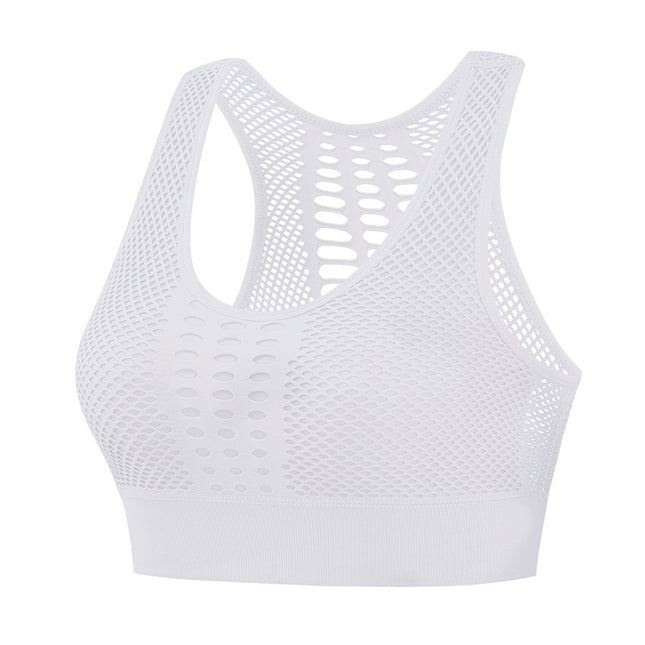 plus size Hollow-out Beauty Back Vest-type Seamless Sports Underwear Push-up High Strength Shockproof Fitness Yoga Sports Bra