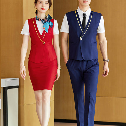 China Southern Airlines stewardess uniform professional suit female hotel front desk reception temperament work clothes flight attendant interview clothing summer