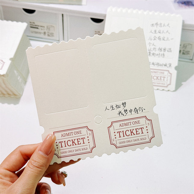 TICKET retro ticket stub reversed light and shadow photo ticket stub box blank ticket stub homemade light and shadow photo in stock