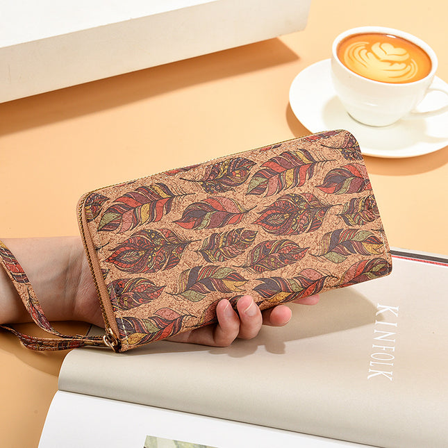 2024 New Arrival Cross Mirror PU Softwood Wallet Long Zipper Wallet Mobile Phone Bag Single Pull Medium Zipper Wallet