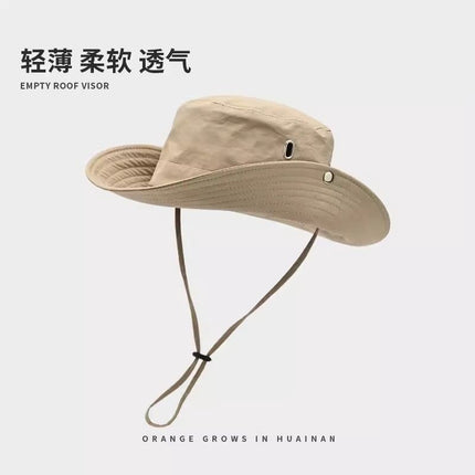 Anti-UV Cap Travel Camping Fisherman Hat Beach Wai Fishing Hat Sunshade Hat Outdoor Climbing Hat Men's Tide