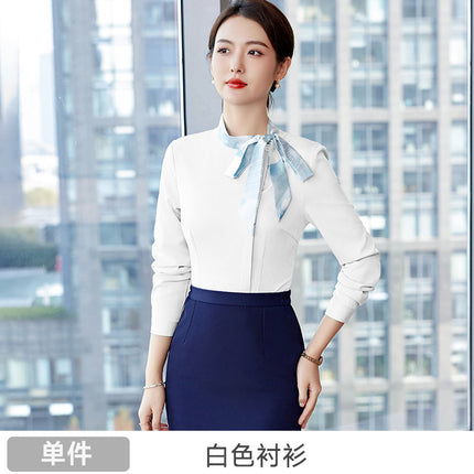 Hotel Reception Work Clothes High-end Chinese Restaurant Hotel Waiter Work Clothes Professional Shirt suit Women