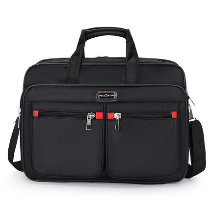 Manufacturer Wholesale Men's Large-Capacity Briefcase Business Trip Laptop Bag Portable Travel Bag Wear-Resistant Business Bag