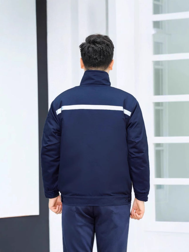 Winter Work Clothes Cold-proof Cotton Coat Thickened Work Protection Clothing Factory Workshop Factory Clothes Printing Thickened Cotton Coat