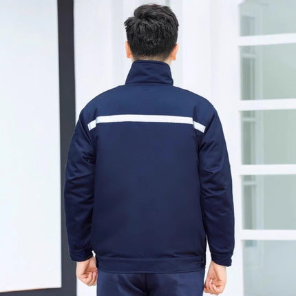 Winter Work Clothes Cold-proof Cotton Coat Thickened Work Protection Clothing Factory Workshop Factory Clothes Printing Thickened Cotton Coat