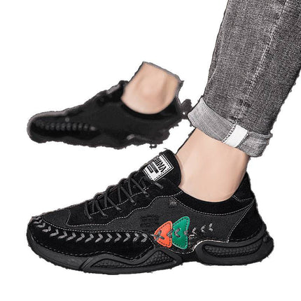Cross-Border Large Size 7219 Men's Casual Denim Casual Sports Shoes Outdoor Trendy Shoes Hand-Stitched Men's Shoes New Style
