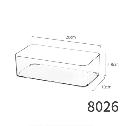 Desktop Storage Box Dormitory Cosmetics Transparent Basket Acrylic Drawer Mask Organizer Box Snack Sundry Storage Rack