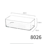8026.short transparent box-medium size 1 pet high transparency can be stacked