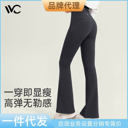 Vvc Sports Yoga Pants Flared Leggings Shark Pants for Women New Autumn Style Tummy Control and Butt-Lifting Pants